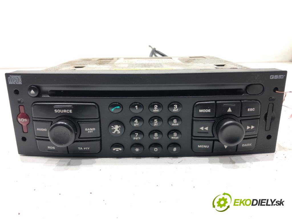 PEUGEOT 307 SW (3H) 2002 - 2009    2.0 HDi 135 100 kW [136 KM] olej napędowy 2004 - 2008  RADIO 96556951XT (Audio zariadenia)