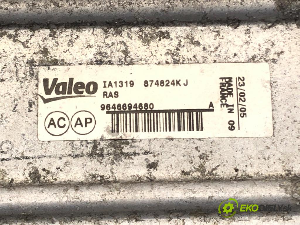 PEUGEOT 307 SW (3H) 2002 - 2009    2.0 HDi 135 100 kW [136 KM] olej napędowy 2004 - 2008  intercooler 9646694680 (Chladiče nasávaného vzduchu (intercoolery))