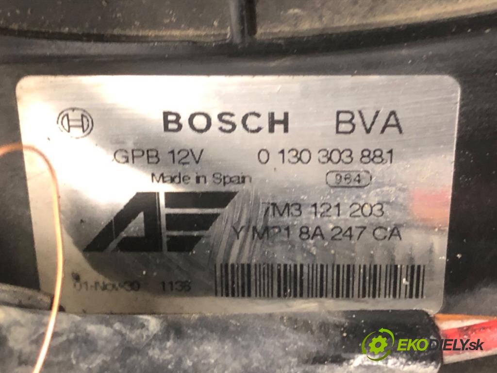 SEAT ALHAMBRA (7V8, 7V9) 1996 - 2010    1.9 TDI 85 kW [115 KM] olej napędowy 2000 - 2010  Ventilátor chladiča 7M3121203 (Ventilátory)