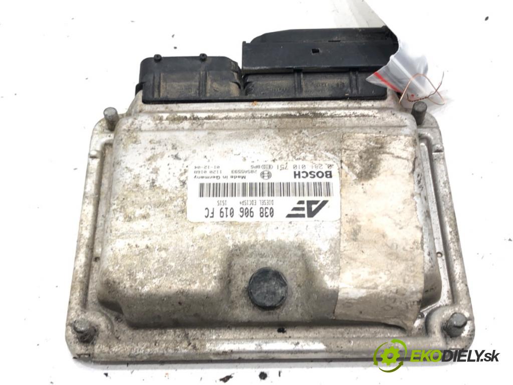 SEAT ALHAMBRA (7V8, 7V9) 1996 - 2010    1.9 TDI 85 kW [115 KM] olej napędowy 2000 - 2010  riadiaca jednotka Motor 038906019FC (Riadiace jednotky)