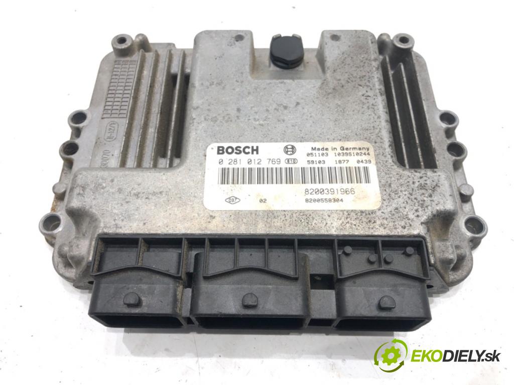 RENAULT SCÉNIC II (JM0/1_) 2003 - 2010    1.9 D 85 kW [116 KM] olej napędowy 2006 - 2008  riadiaca jednotka Motor 0281012769 (Riadiace jednotky)