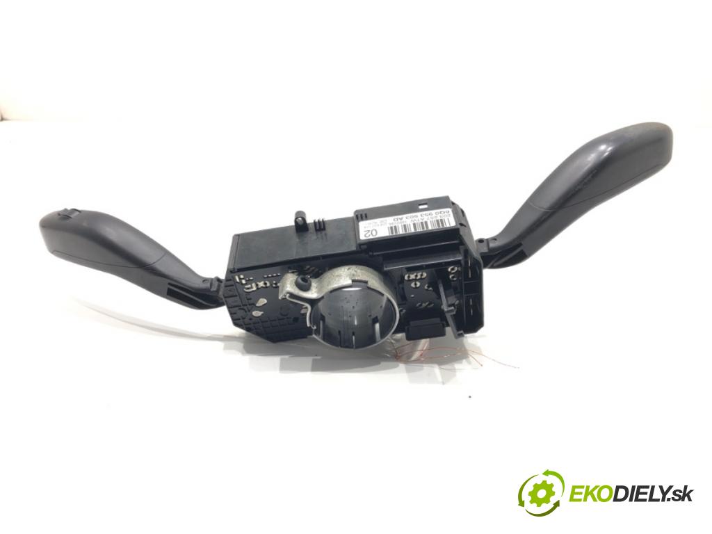VW POLO (9N_, 9A_) 2001 - 2014    1.4 TDI 55 kW [75 KM] olej napędowy 2001 - 2005  Prepínač kombinovaný 6Q0953503AD (Prepínače, spínače, tlačidlá a ovládače kúrenia)
