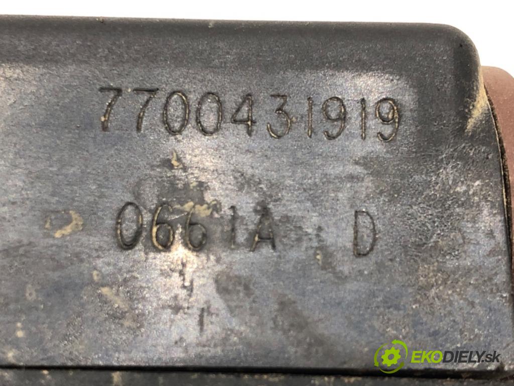 RENAULT SCÉNIC I nadwozie wielkoprzestrzenne (MPV) (JA0/1_, FA0_) 1999 - 2010    1.9 dCi (JA05, JA1F) 75 kW [102 KM] olej napędowy 1999 - 2003  Potenciometer plynu 7700431919 (Pedále)