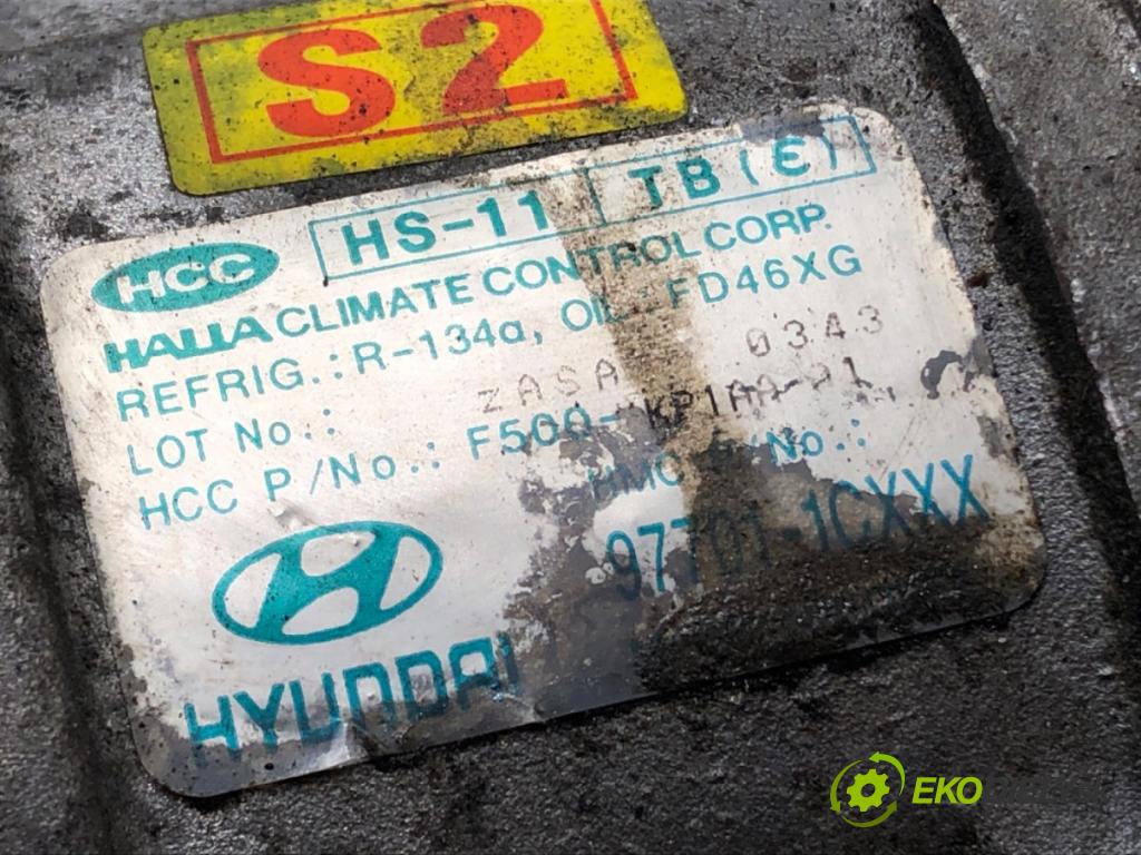 HYUNDAI GETZ (TB) 2001 - 2011    1.1 46 kW [63 KM] benzyna 2002 - 2005  kompresor klimatizace 97701-1CXXX (Kompresory)