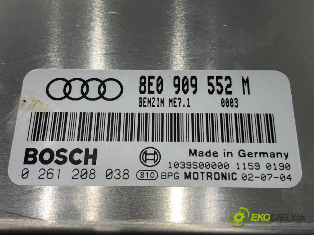 AUDI A4 B6 (8E2) 2000 - 2005    2.4 125 kW [170 KM] benzyna 2001 - 2004  riadiaca jednotka Motor 8E0909552M (Riadiace jednotky)
