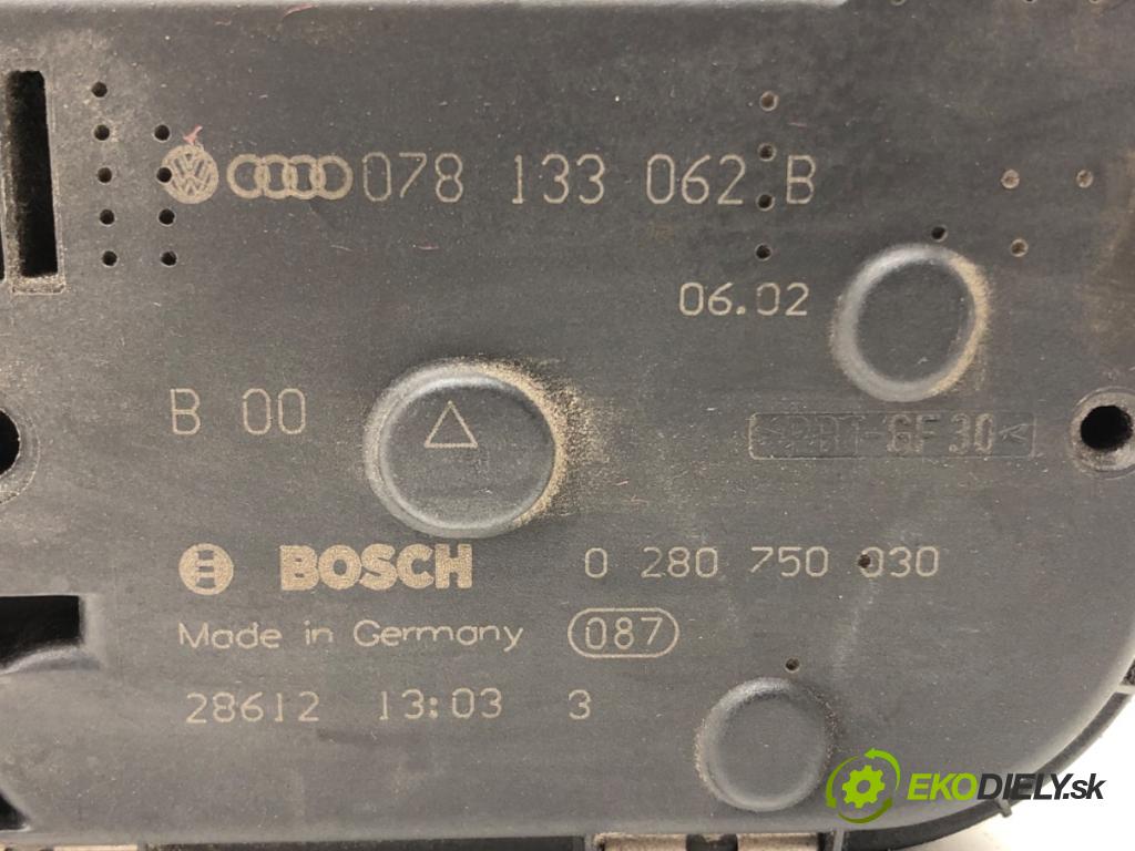 AUDI A4 B6 (8E2) 2000 - 2005    2.4 125 kW [170 KM] benzyna 2001 - 2004  Škrtiaca klapka 078133062B (Škrtiace klapky)