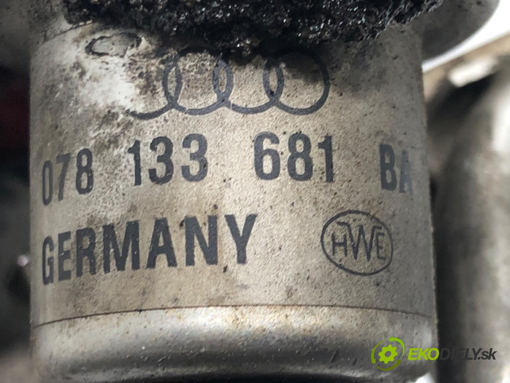 AUDI A4 B6 (8E2) 2000 - 2005    2.4 125 kW [170 KM] benzyna 2001 - 2004  Lišta vstrekovacia 078133681BA (Vstrekovacie lišty)