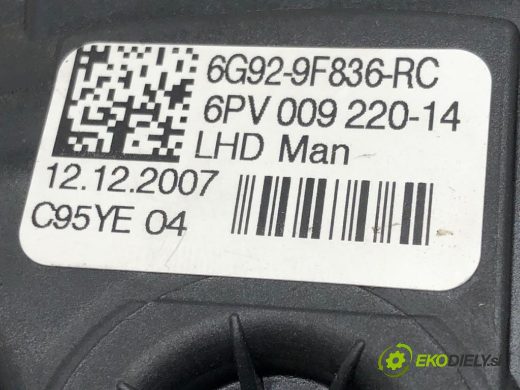 FORD MONDEO IV (BA7) 2007 - 2015    1.8 TDCi 92 kW [125 KM] olej napędowy 2007 - 2015  Potenciometer plynu 6G92-9F836-RC (Pedále)