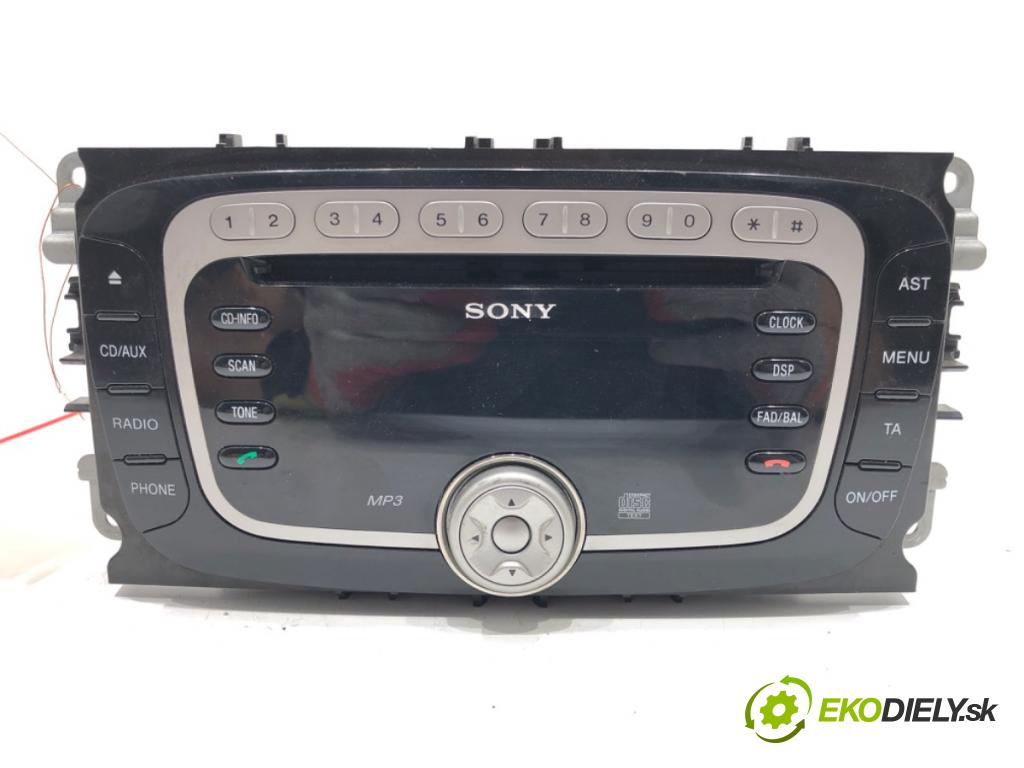 FORD MONDEO IV (BA7) 2007 - 2015    1.8 TDCi 92 kW [125 KM] olej napędowy 2007 - 2015  RADIO 7S7T-18C939-AF (Audio zariadenia)