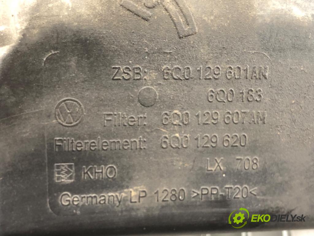 SKODA FABIA I (6Y2) 1999 - 2008    2.0 85 kW [116 KM] benzyna 1999 - 2008  Obal filtra vzduchu 6Q0129601AM (Obaly filtrov vzduchu)