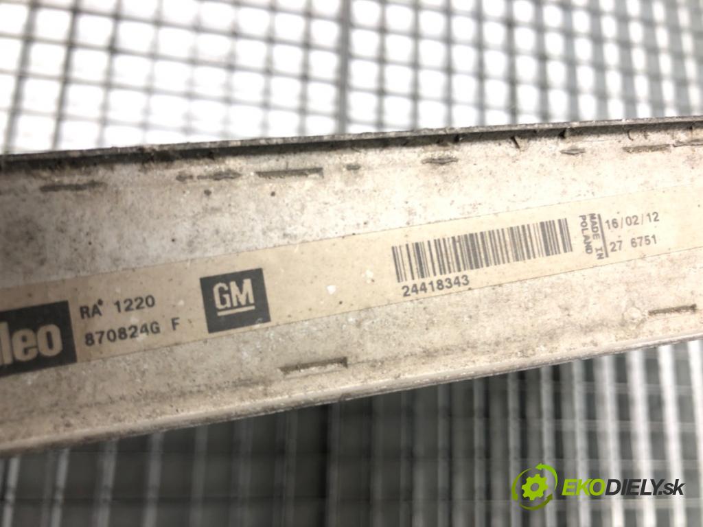 OPEL VECTRA C GTS (Z02) 2002 - 2009    2.2 DGi (F68) 114 kW [155 KM] benzyna 2003 - 2008  chladič vody 24418343 (Chladiče vody)