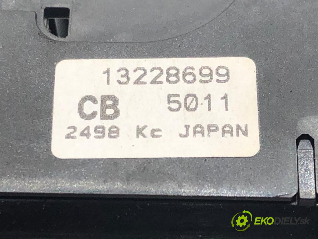 OPEL ZAFIRA B Nadwozie pełne/minivan (A05) 2005 - 2015    1.9 CDTI VAN (M75) 110 kW [150 KM] olej napędowy 2005 - 2015  Prepínač okien 13228699 (Prepínače, spínače, tlačidlá a ovládače kúrenia)