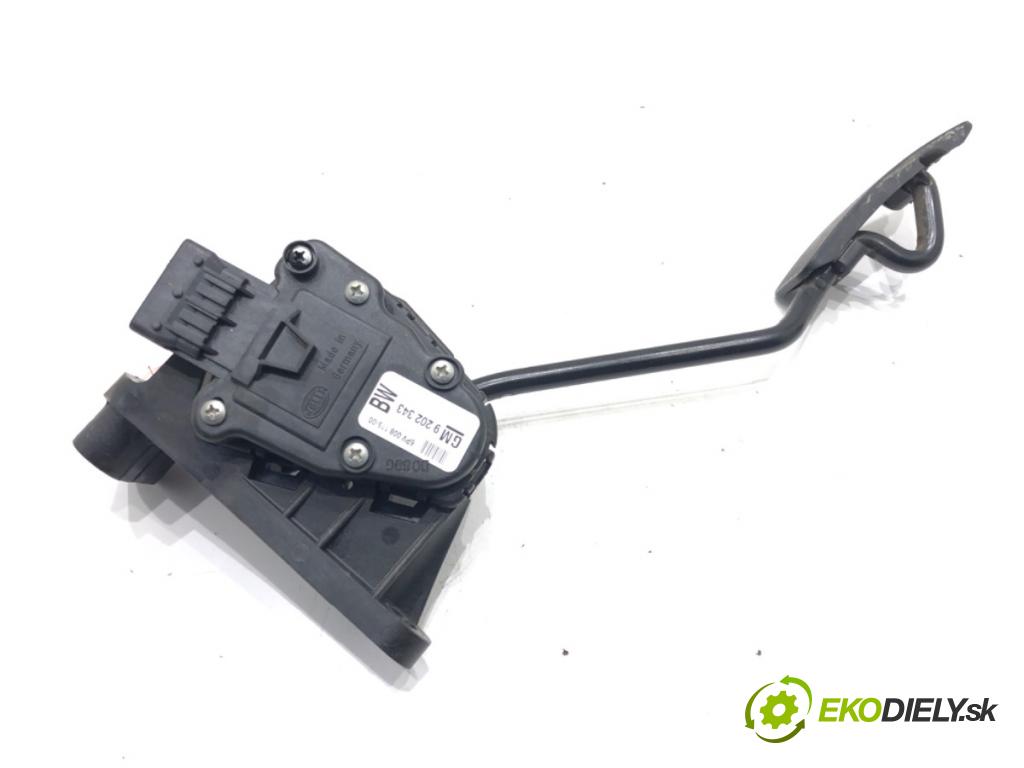 OPEL ZAFIRA B Nadwozie pełne/minivan (A05) 2005 - 2015    1.9 CDTI VAN (M75) 110 kW [150 KM] olej napędowy 2005 - 2015  Potenciometer plynu 9202343 (Pedále)