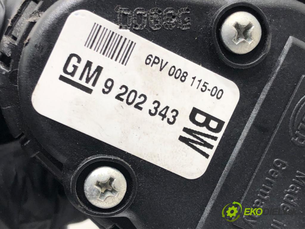 OPEL ZAFIRA B Nadwozie pełne/minivan (A05) 2005 - 2015    1.9 CDTI VAN (M75) 110 kW [150 KM] olej napędowy 2005 - 2015  Potenciometer plynu 9202343 (Pedále)