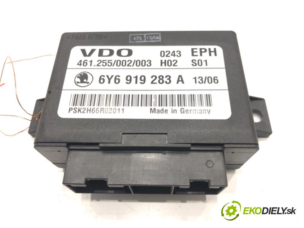 SKODA FABIA I (6Y2) 1999 - 2008    1.4 TDI 51 kW [70 KM] olej napędowy 2005 - 2008  Modul PDC 6Y6919283A (Ostatné)