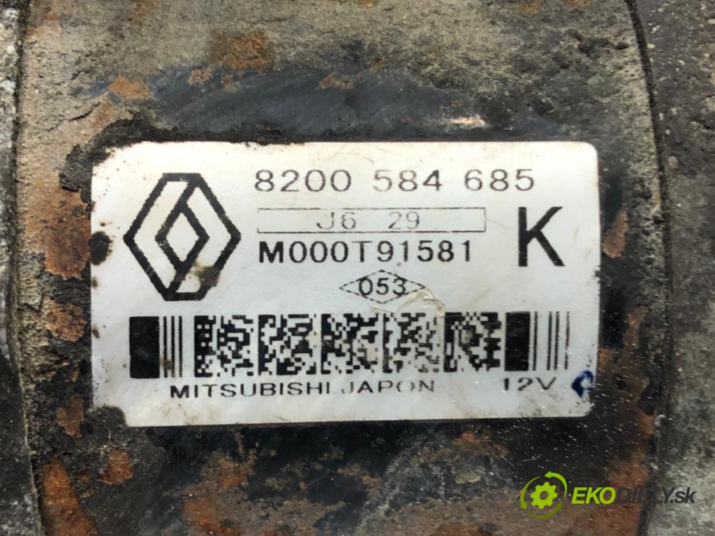 RENAULT KANGOO (KC0/1_) 1997 - 2022    1.5 dCi (KC07) 48 kW [65 KM] olej napędowy 2001 - 2022  Štartér 8200584685 (Štartéry)