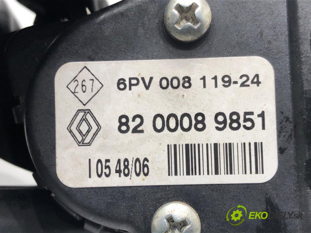 RENAULT KANGOO (KC0/1_) 1997 - 2022    1.5 dCi (KC07) 48 kW [65 KM] olej napędowy 2001 - 2022  Potenciometer plynu 8200089851 (Pedále)