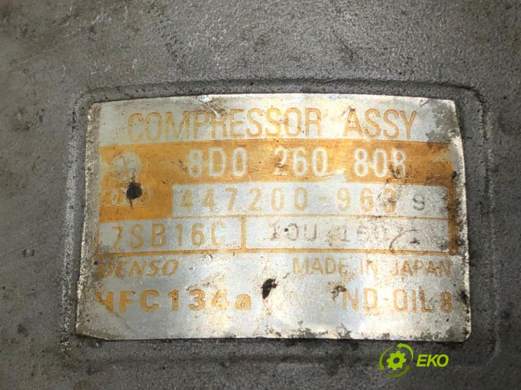AUDI A6 C5 (4B2) 1997 - 2005    1.8 92 kW [125 KM] benzyna 1997 - 2005  kompresor klimatizace 8D0260808 (Kompresory)