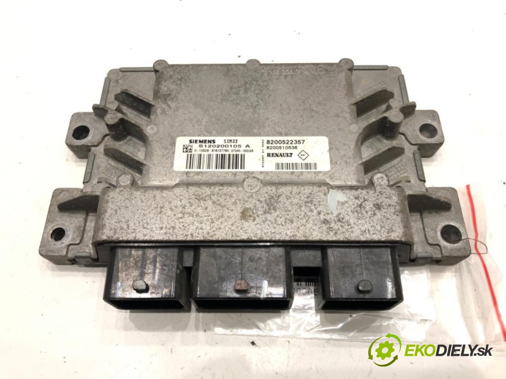 RENAULT CLIO III (BR0/1, CR0/1) 2005 - 2014    1.2 16V (BR0R, BR1D, BR1L, CR0R) 48 kW [65 KM] benzyna 2005 - 2014  riadiaca jednotka Motor 8200522357 (Riadiace jednotky)