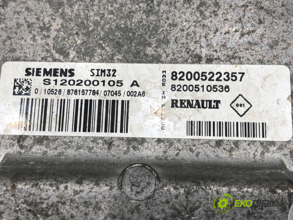 RENAULT CLIO III (BR0/1, CR0/1) 2005 - 2014    1.2 16V (BR0R, BR1D, BR1L, CR0R) 48 kW [65 KM] benzyna 2005 - 2014  riadiaca jednotka Motor 8200522357 (Riadiace jednotky)