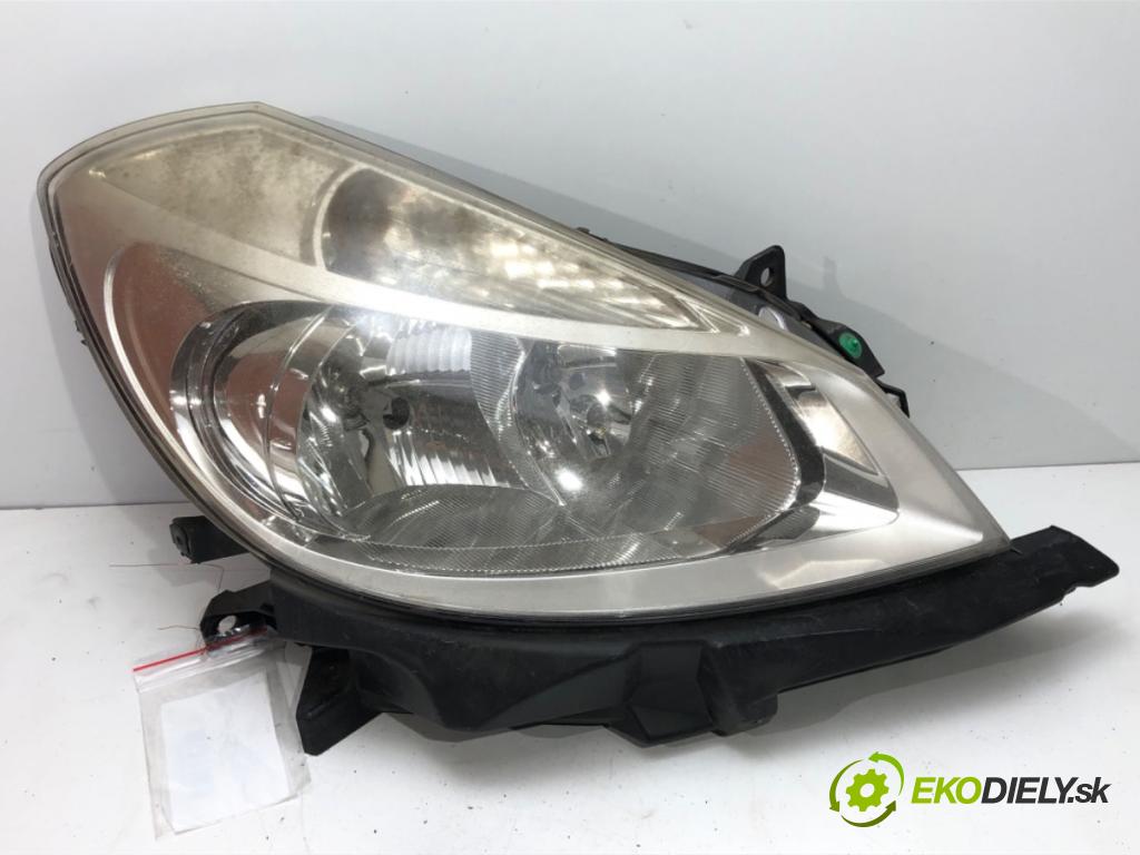 RENAULT CLIO III (BR0/1, CR0/1) 2005 - 2014    1.2 16V (BR0R, BR1D, BR1L, CR0R) 48 kW [65 KM] benzyna 2005 - 2014  Svetlomet pravy predný 7701061069