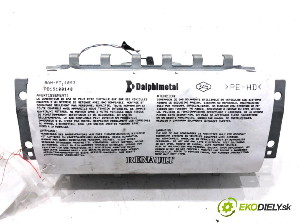 RENAULT CLIO III (BR0/1, CR0/1) 2005 - 2014    1.2 16V (BR0R, BR1D, BR1L, CR0R) 48 kW [65 KM] benzyna 2005 - 2014  AirBag spolujazdca 8200303498 (Airbagy)