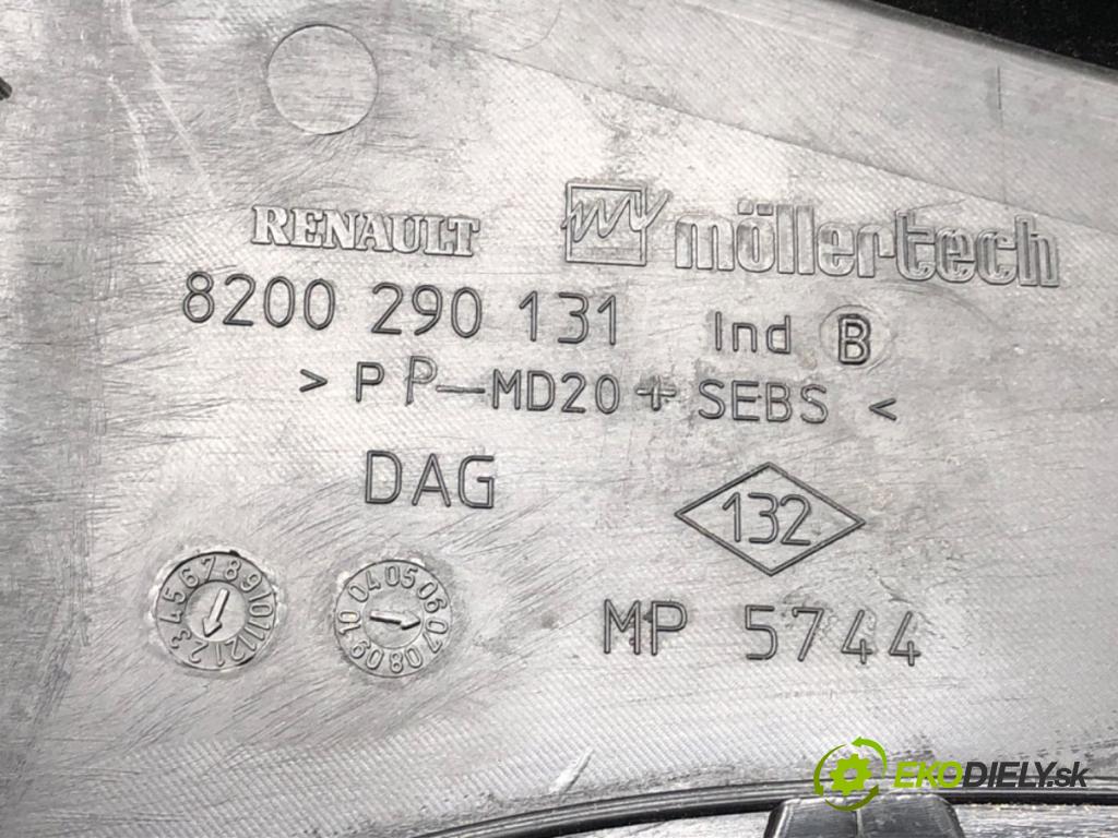 RENAULT CLIO III (BR0/1, CR0/1) 2005 - 2014    1.2 16V (BR0R, BR1D, BR1L, CR0R) 48 kW [65 KM] benzyna 2005 - 2014  Torpédo, plast pod čelné okno 8200290131 (Torpéda)