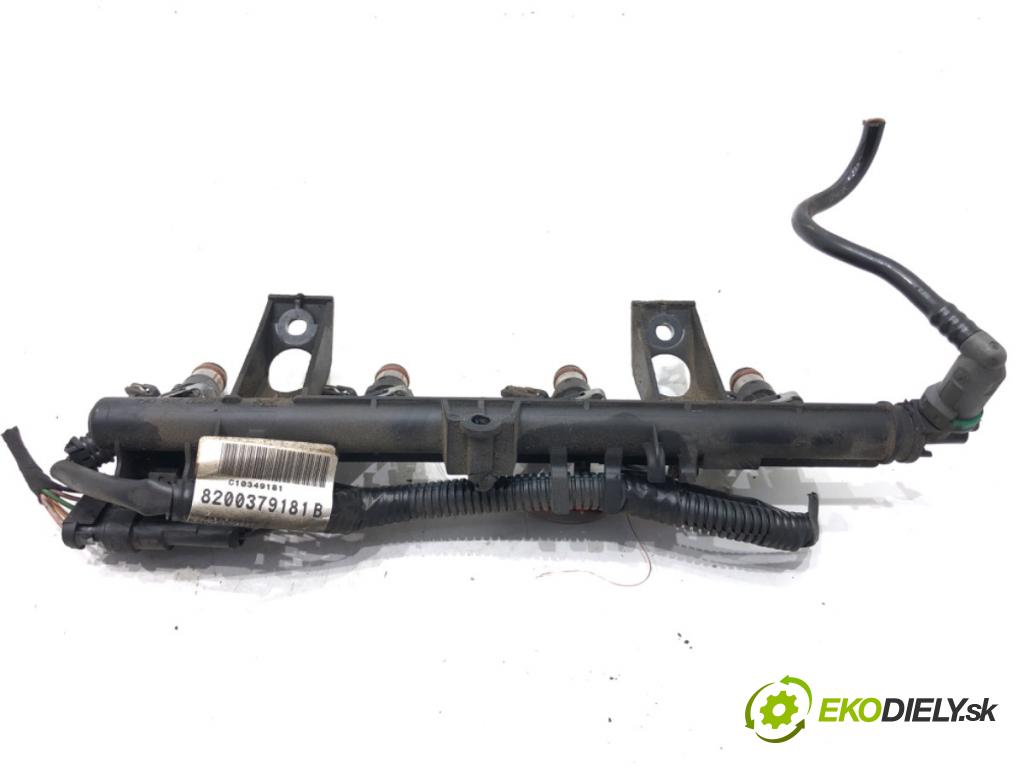 RENAULT CLIO III (BR0/1, CR0/1) 2005 - 2014    1.2 16V (BR0R, BR1D, BR1L, CR0R) 48 kW [65 KM] benzyna 2005 - 2014  Lišta vstrekovacia 8200292590 (Vstrekovacie lišty)