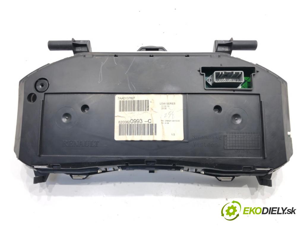 RENAULT CLIO III (BR0/1, CR0/1) 2005 - 2014    1.2 16V (BR0R, BR1D, BR1L, CR0R) 48 kW [65 KM] benzyna 2005 - 2014  Prístrojovka 8200820993C (Prístrojové dosky, displeje)