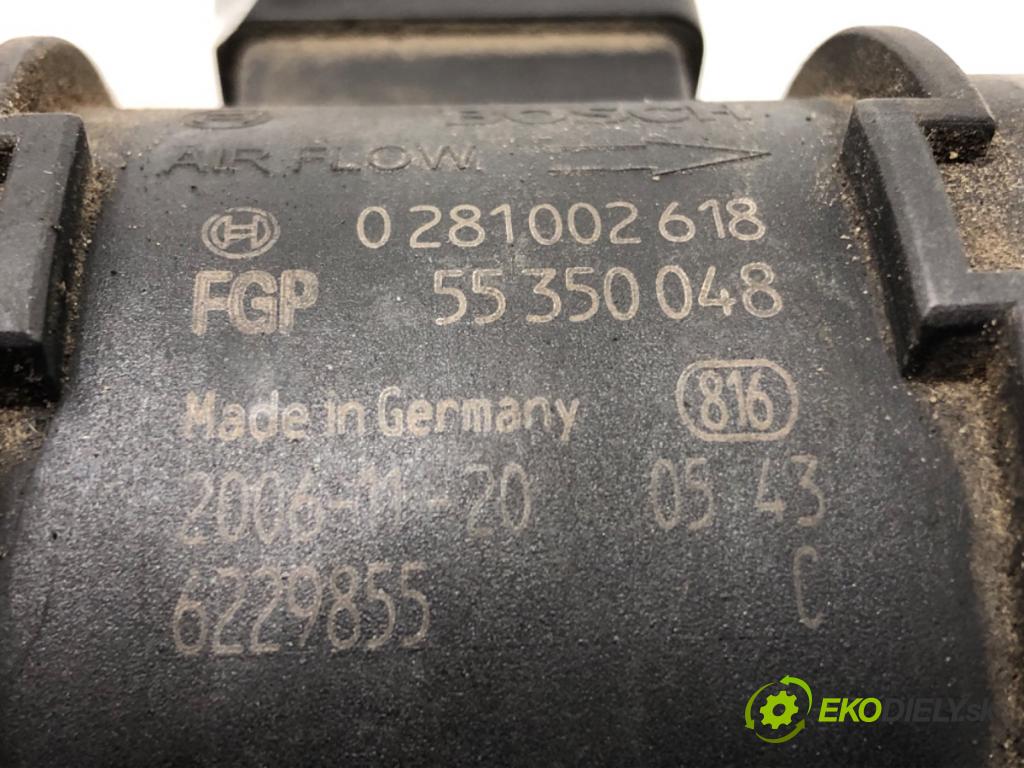 ALFA ROMEO 156 Sportwagon (932_) 1997 - 2006    1.9 JTD 16V Q4 (932BXN20) 110 kW [150 KM] olej napędowy 2004 - 2006  Váha vzduchu 55350048 (Váhy vzduchu)