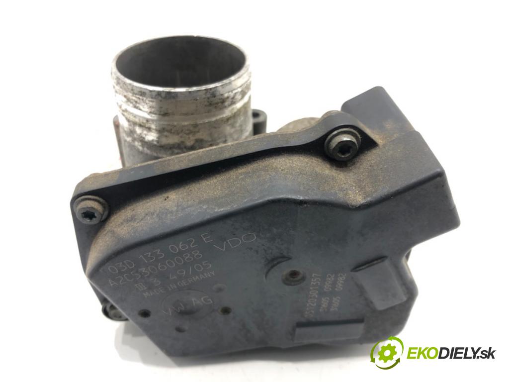 VW FOX liftback (5Z1, 5Z3, 5Z4) 2003 - 2015    1.2 40 kW [55 KM] benzyna 2005 - 2011  Škrtiaca klapka 03D133062E (Škrtiace klapky)