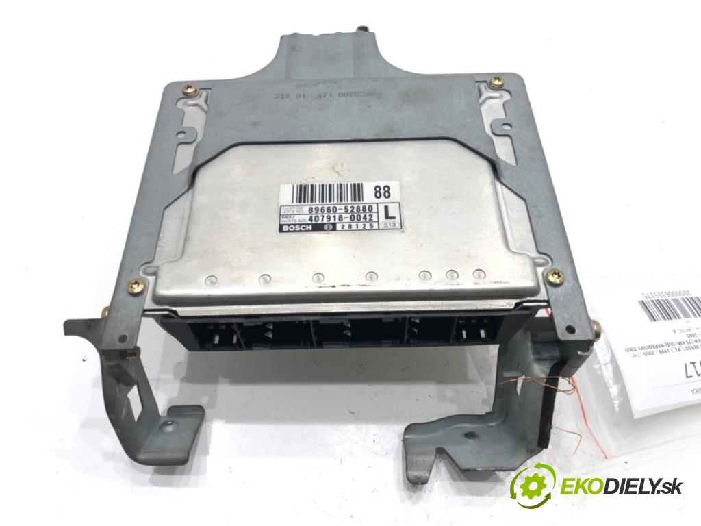 TOYOTA YARIS VERSO (_P2_) 1999 - 2005    1.4 D-4D (NLP20_, NLP22_) 55 kW [75 KM] olej napędowy 2000 - 2005  riadiaca jednotka Motor 89661-52250 (Riadiace jednotky)