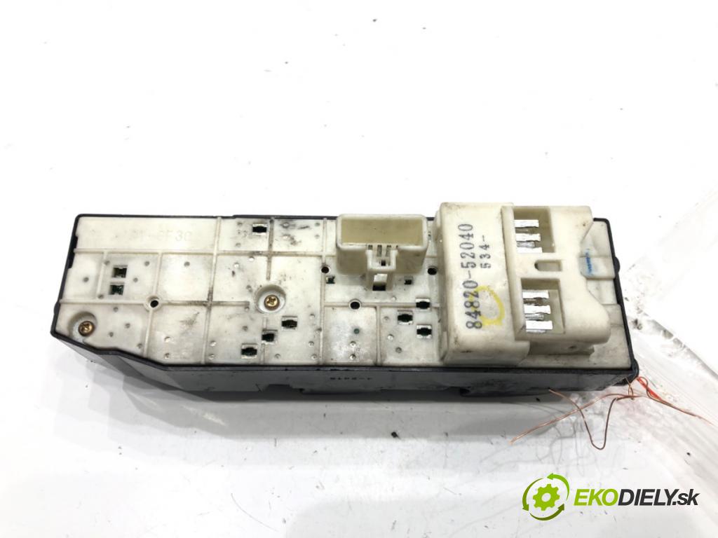 TOYOTA YARIS VERSO (_P2_) 1999 - 2005    1.4 D-4D (NLP20_, NLP22_) 55 kW [75 KM] olej napędowy 2000 - 2005  Prepínač okien 84820-52040 (Prepínače, spínače, tlačidlá a ovládače kúrenia)