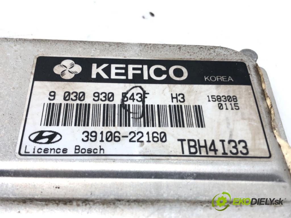 HYUNDAI GETZ (TB) 2001 - 2011    1.3 i 60 kW [82 KM] benzyna 2002 - 2004  riadiaca jednotka Motor 39106-22160 (Riadiace jednotky)