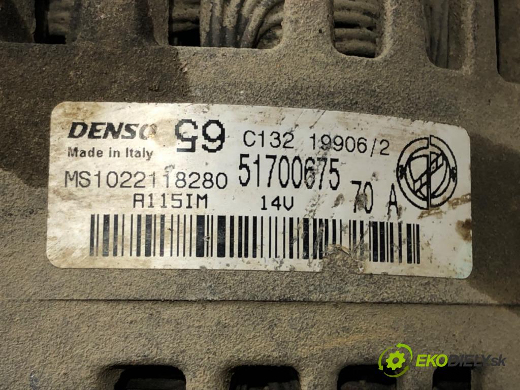 FIAT PANDA (169_) 2003 - 2022    1.2 (169.AXB11, 169.AXB1A) 44 kW [60 KM] benzyna 2003 - 2022  Alternátor 51700675 (Alternátory)