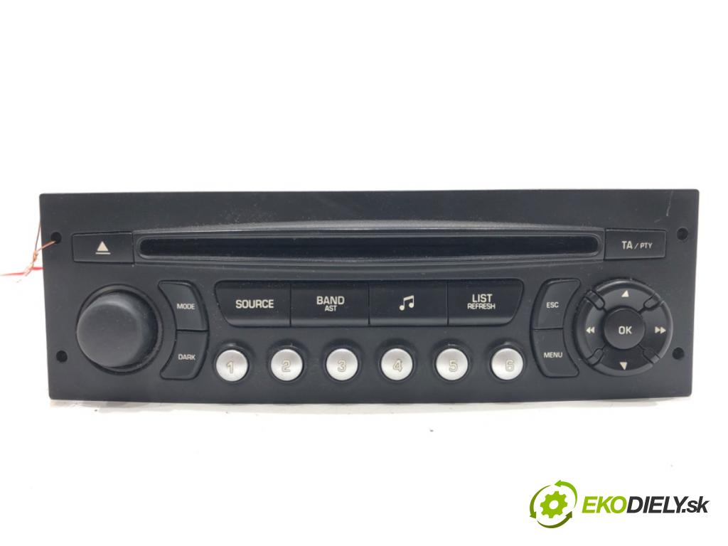 CITROEN C3 I (FC_, FN_) 2002 - 2022    1.4 HDi 50 kW [68 KM] olej napędowy 2002 - 2022  RADIO 96613825XT (Audio zariadenia)