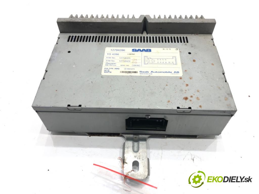 SAAB 9-3 Kombi (E50) 2005 - 2015    1.9 TiD 110 kW [150 KM] olej napędowy 2005 - 2015  Zosilňovač 12794286 (Zosilňovače)