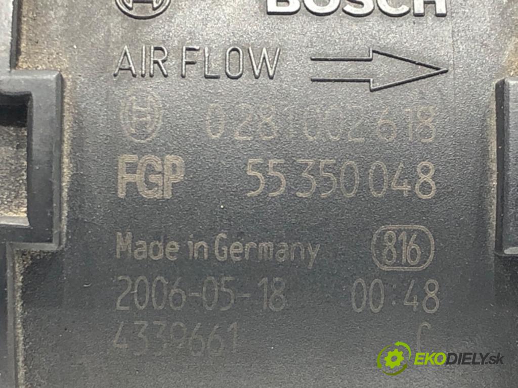 SAAB 9-3 Kombi (E50) 2005 - 2015    1.9 TiD 110 kW [150 KM] olej napędowy 2005 - 2015  Váha vzduchu 55350048 (Váhy vzduchu)