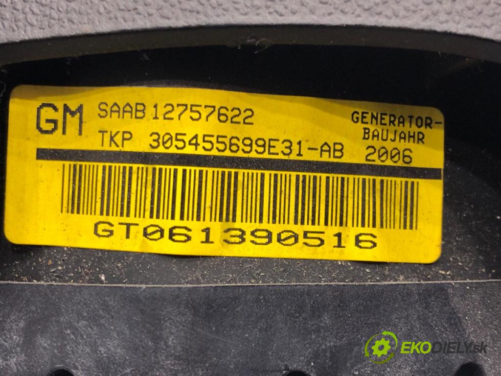 SAAB 9-3 Kombi (E50) 2005 - 2015    1.9 TiD 110 kW [150 KM] olej napędowy 2005 - 2015  AirBag volantu 12757622 (Airbagy)