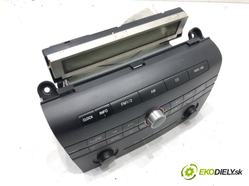 MAZDA 3 (BK) 2003 - 2009    1.6 (BK14) 77 kW [105 KM] benzyna 2003 - 2009  RADIO BP4M66AS0 (Audio zariadenia)
