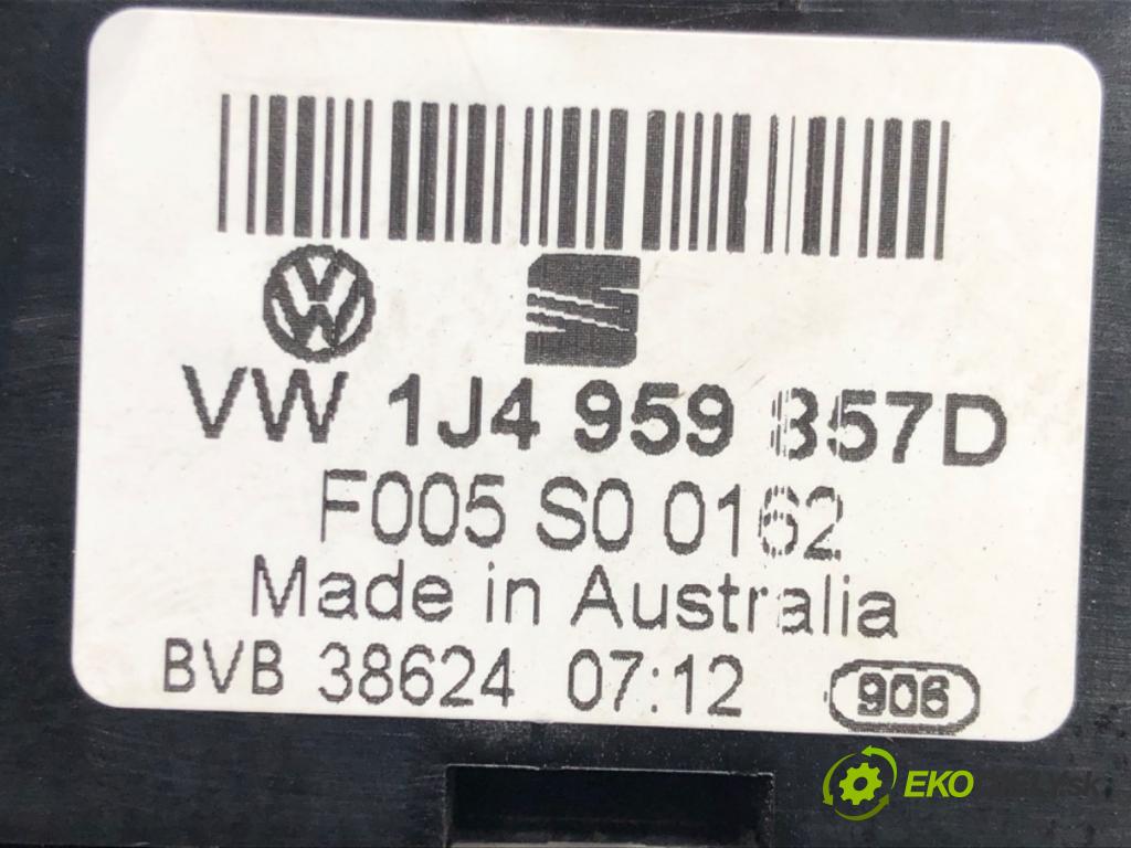 VW GOLF IV (1J1) 1997 - 2008    1.9 TDI 74 kW [101 KM] olej napędowy 2000 - 2005  Prepínač okien 1J4959857D (Prepínače, spínače, tlačidlá a ovládače kúrenia)