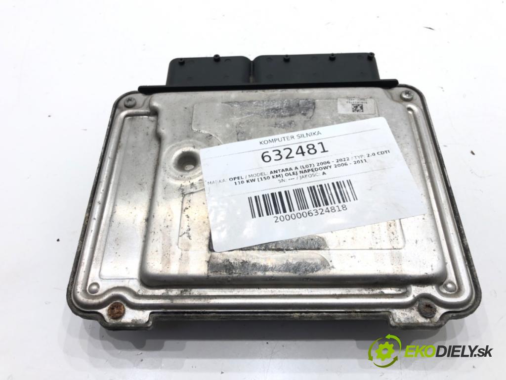 OPEL ANTARA A (L07) 2006 - 2022    2.0 CDTI 110 kW [150 KM] olej napędowy 2006 - 2011  riadiaca jednotka Motor 96892357 (Riadiace jednotky)