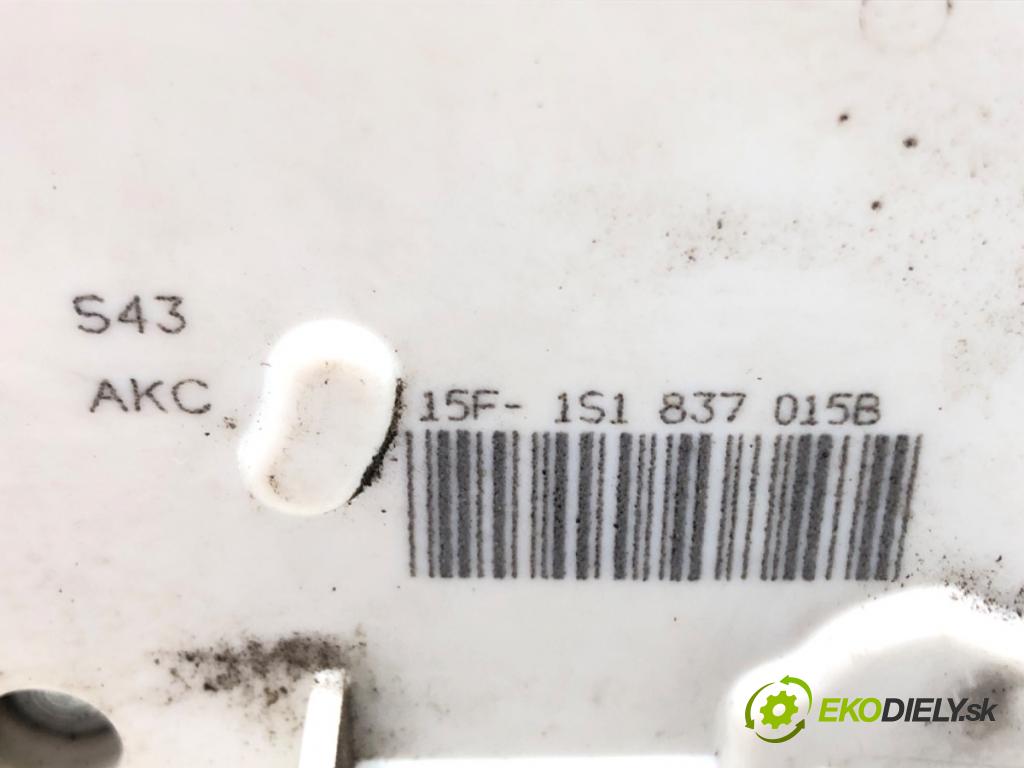 SKODA CITIGO (NF1) 2011 - 2019    1.0 44 kW [60 KM] benzyna 2011 - 2019  zámok dveře levý přední část 1S1837015B