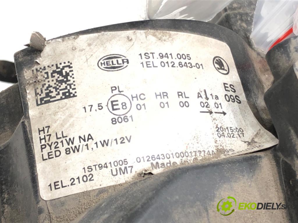 SKODA CITIGO (NF1) 2011 - 2019    1.0 44 kW [60 KM] benzyna 2011 - 2019  Svetlomet ľavy predný 1ST941005