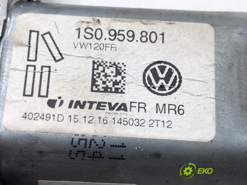 SKODA CITIGO (NF1) 2011 - 2019    1.0 44 kW [60 KM] benzyna 2011 - 2019  mechanismus okna pravý přední část 1S0959801