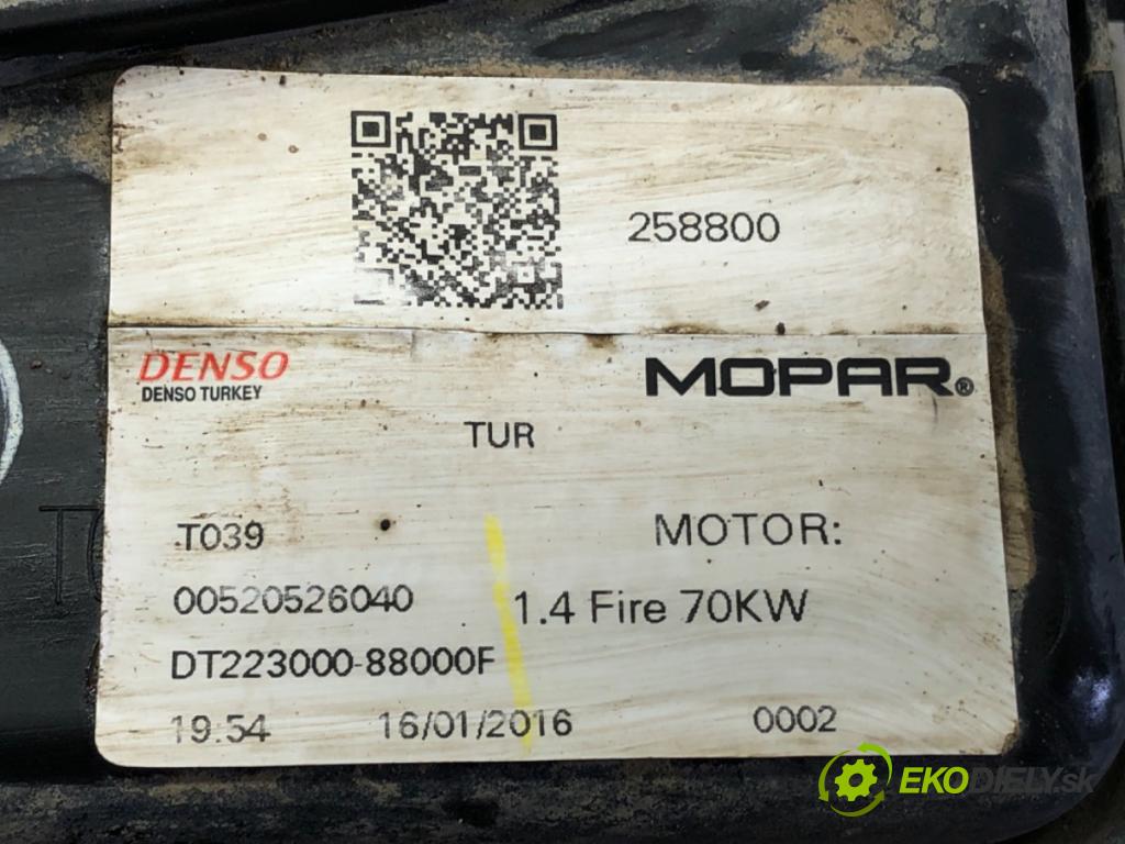 FIAT TIPO sedan (356_) 2015 - 2022    1.4 (356SXA1B) 70 kW [95 KM] benzyna 2015 - 2022  Ventilátor chladiča 00520526040 (Ventilátory)