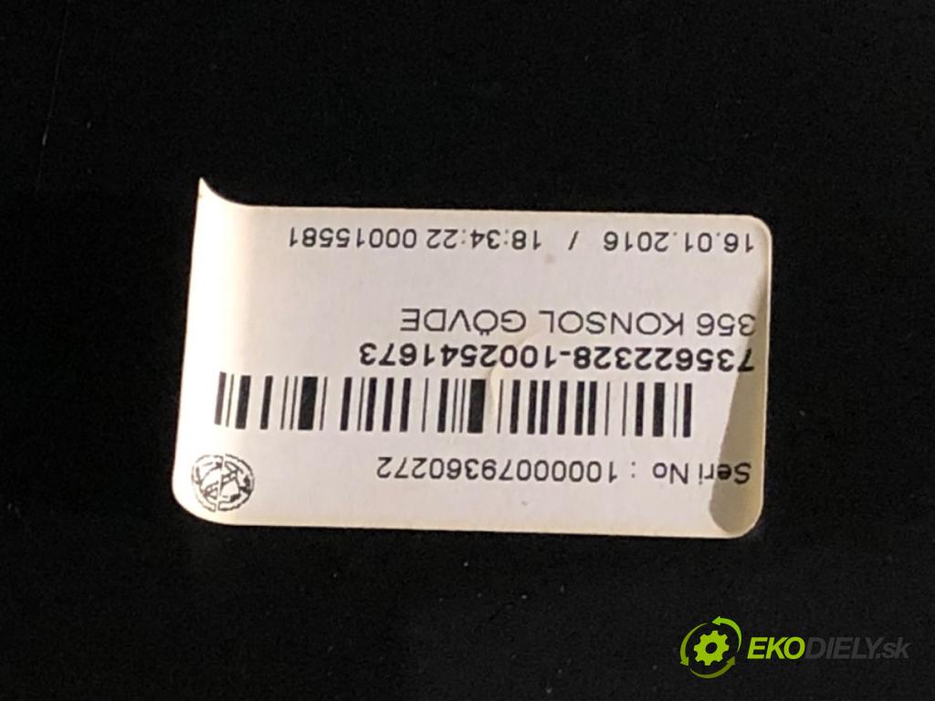 FIAT TIPO sedan (356_) 2015 - 2022    1.4 (356SXA1B) 70 kW [95 KM] benzyna 2015 - 2022  Tunel stredový 735622328 (Stredový tunel / panel)