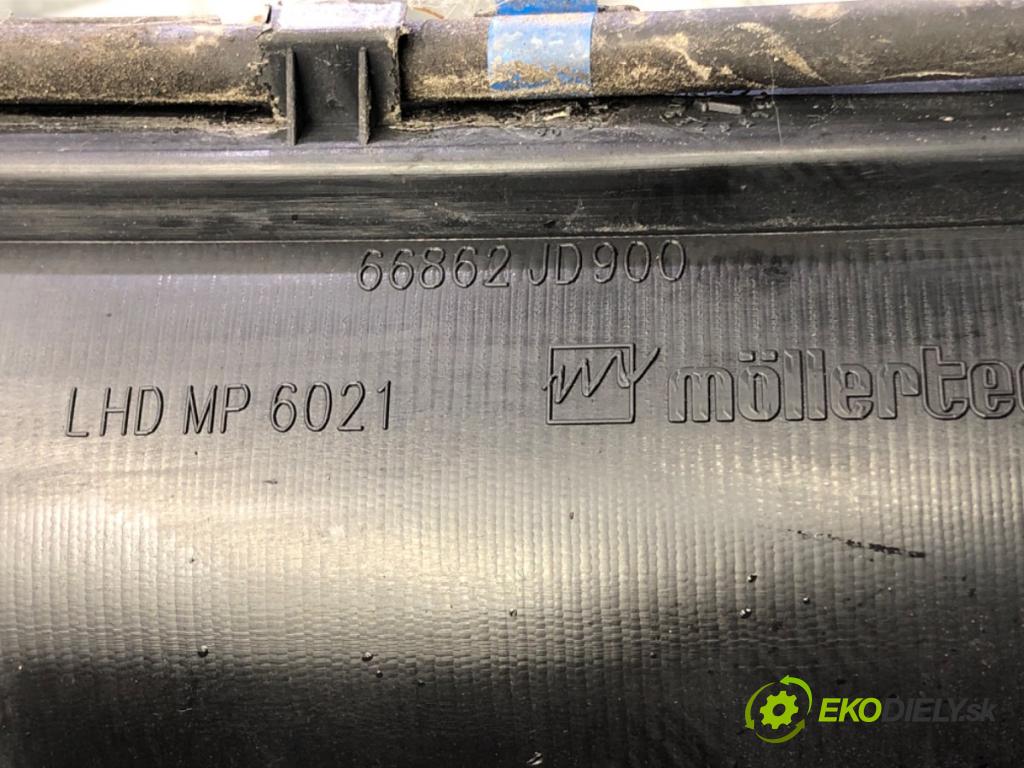 NISSAN QASHQAI / QASHQAI +2 I (J10, NJ10, JJ10E) 2006 - 2014    2.0 dCi 110 kW [150 KM] olej napędowy 2007 - 2013  Torpédo, plast pod čelné okno 66862JD900 (Torpéda)