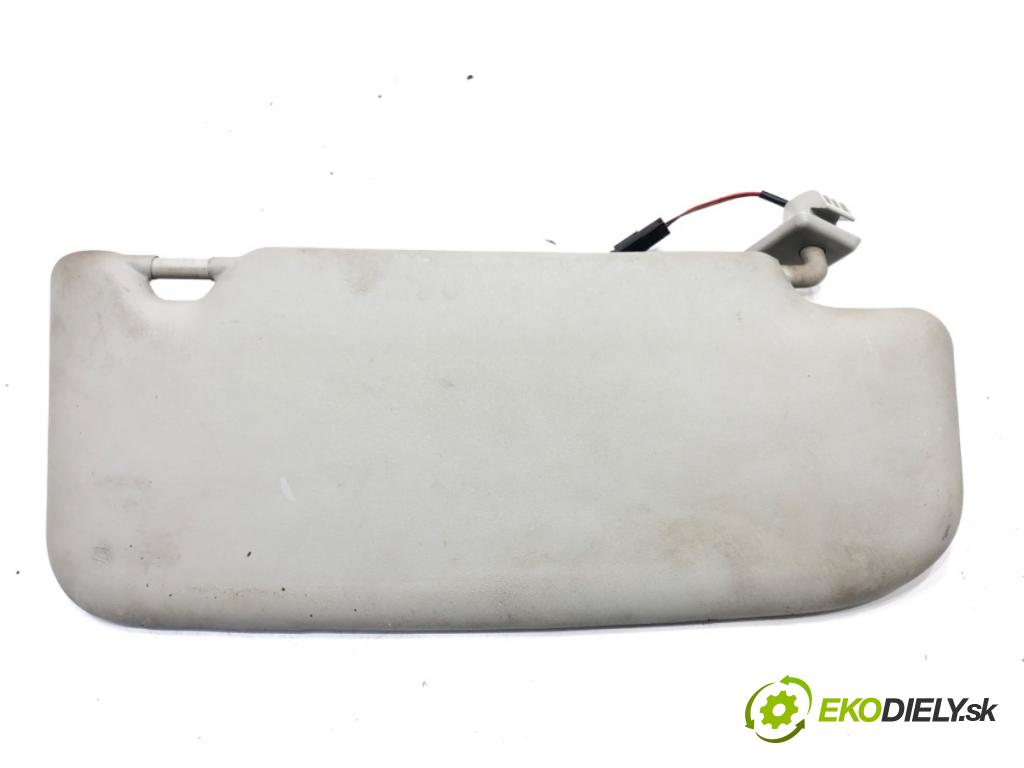 NISSAN QASHQAI / QASHQAI +2 I (J10, NJ10, JJ10E) 2006 - 2014    2.0 dCi 110 kW [150 KM] olej napędowy 2007 - 2013  Clona slnečná ľavy