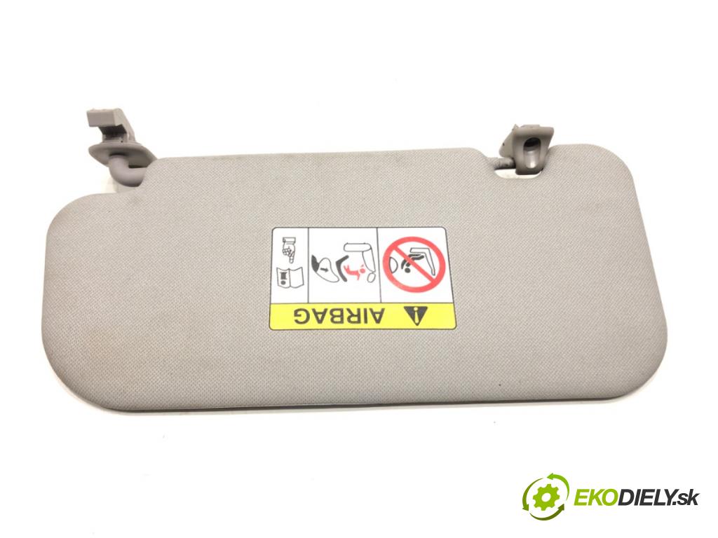HYUNDAI i20 II (GB, IB) 2014 - 2022    1.1 CRDi 55 kW [75 KM] olej napędowy 2014 - 2022  Clona slnečná pravy